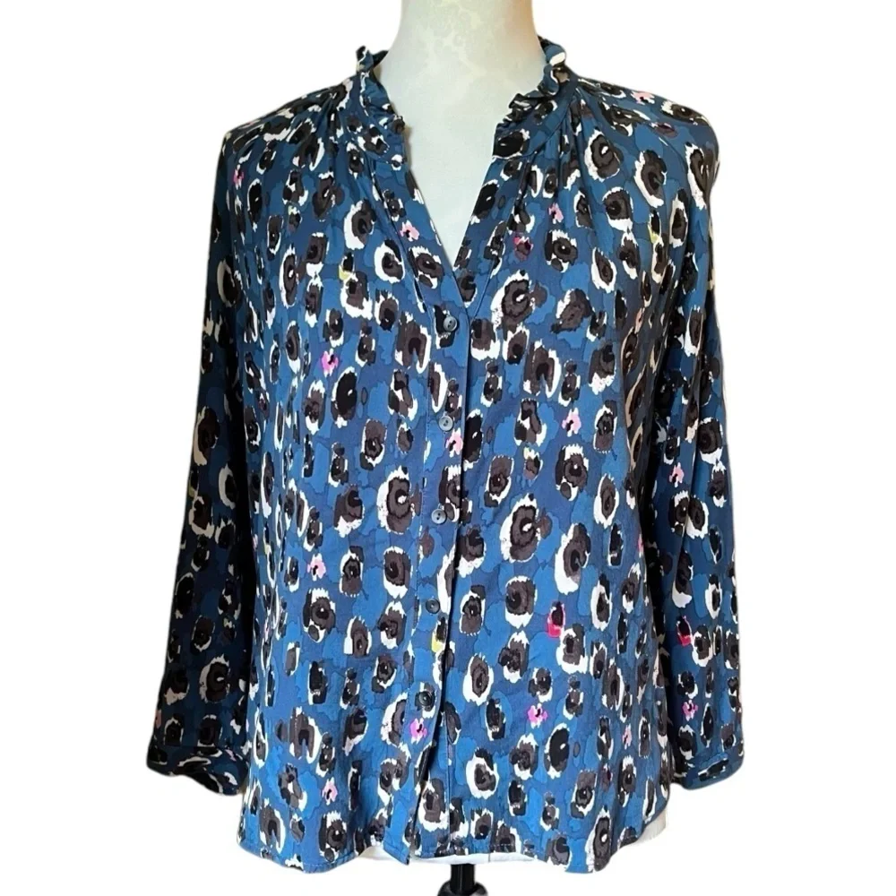 NIC + ZOE Leopard Blues Live In Top - Picture 1 of 9